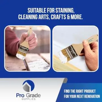 Pro Grade Chip Paint Brushes - 12 Pack of Quality Brushes