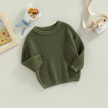 Afunbaby Baby Girl Boy Knit Sweater Warm Crewneck Tops