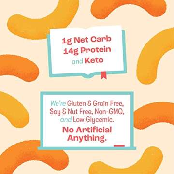 Schoolyard Snacks - Keto Chips, Low Carb, Low Sugar - Healthy Protein Snacks, Gluten Free - 15g Prot...
