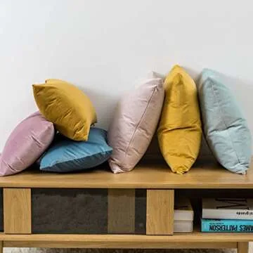 Luxurious JUSPURBET Velvet Pillow Covers 20x20 Set of 2