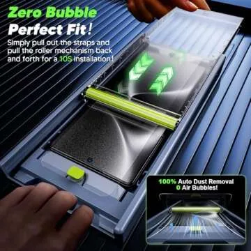 WSKEN for Samsung Galaxy S25 Ultra Privacy Screen Protector - [24° Anti-Spy] [0.02s Fingerprint Unlock] [Auto Dust Remove] [Zero Bubble] Top Durable 9H+ Tempered Glass Case Friendly, 2 Pack