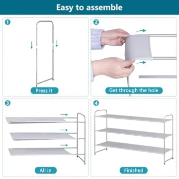 AOODA 3 Tier Shoe Rack - 24 Pair Storage Solution