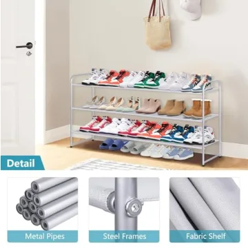 AOODA 3 Tier Shoe Rack - 24 Pair Storage Solution