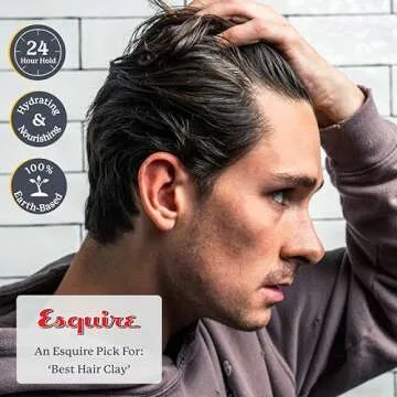 Highland Glacial Hair Clay Pomade - Award winning hair styling clay for men and women made with 100% all natural and organic ingredients that promote hair and scalp health. Low shine, Medium Hold.