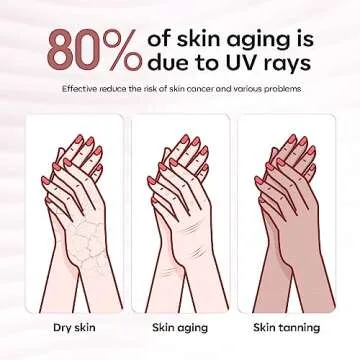 modelones UV Gloves for Nail Lamp - Pink, Premium UPF99+ UV Protection Gloves for Gel Manicure, Nail Art Skin Care Fingerless Anti UV Glove Protect Hands from UV Harm