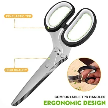 2024 Herb Scissors Set - 5 Blades for Quick Herb Chopping
