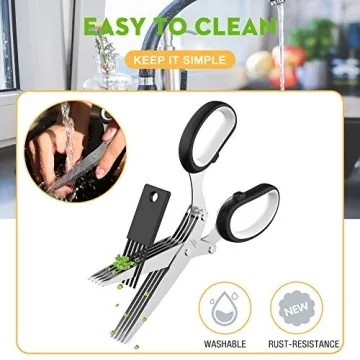 2024 Herb Scissors Set - 5 Blades for Quick Herb Chopping