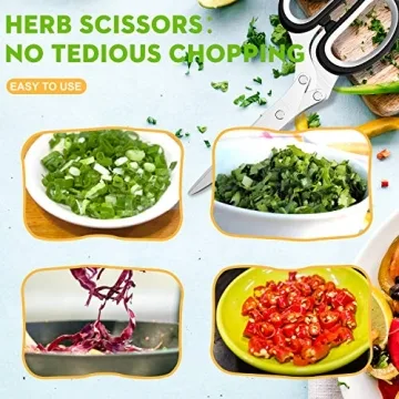 2024 Herb Scissors Set - 5 Blades for Quick Herb Chopping