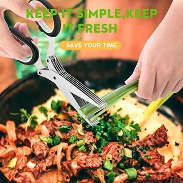 2024 Herb Scissors Set - 5 Blades for Quick Herb Chopping