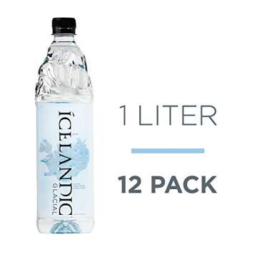 Icelandic Glacial Natural Spring Alkaline Water, 33.81 Fl Oz (Pack of 12), 405.6 Fl Oz