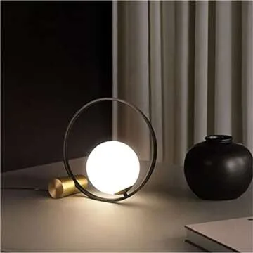 KCO Lighting Mid Century Globe Table Lamp for Modern Spaces