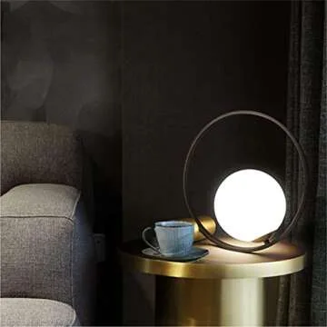 KCO Lighting Mid Century Globe Table Lamp for Modern Spaces