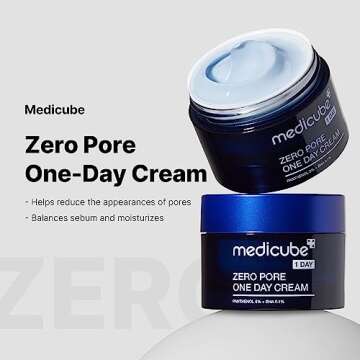 Medicube Zero Pore One-Day Cream 1.7 fl.oz - Visibly Smaller Pores, Controls Excess Oil - Pore Refin...