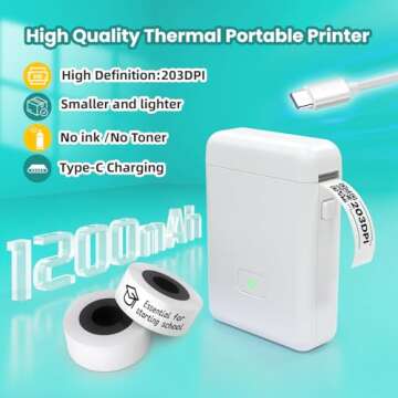 vretti TP6 Mini Pocket Printer for Android & iOS