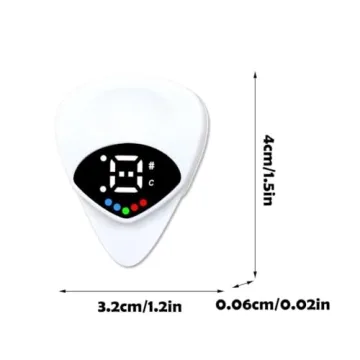 2-in-1 Guitar Tuner and Pick with LED Display