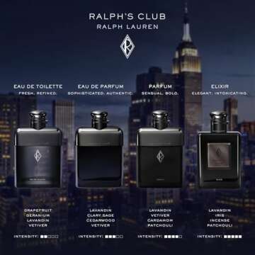 Ralph Lauren - Ralph's Club Men's Cologne Discovery Set - Eau de Parfum, Eau de Toilette & Parfum - Woody & Fresh - 3-Piece Gift Set - Travel Size - 0.3 Fl Oz Each