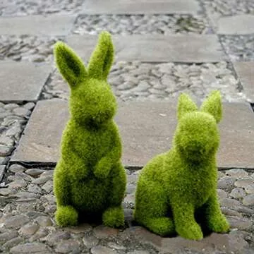 Adorable Moss Green Easter Bunnies for Festive Homes
