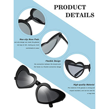 Heart Shaped Sunglasses for Bachelorette Parties and Weddings