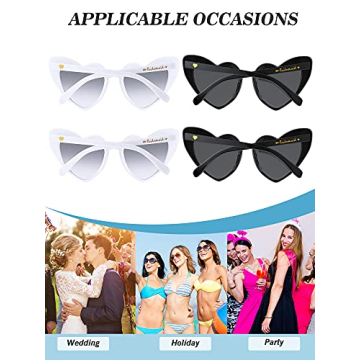 Heart Shaped Sunglasses for Bachelorette Parties and Weddings