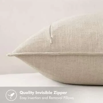 MIULEE Linen Pillow Covers - Elegant & Versatile Decor