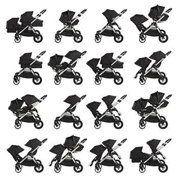 Baby Jogger City Select Double Stroller | Baby Stroller with 16 Ways to Ride, Included Second Seat |...