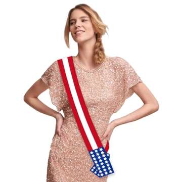 Generic All-American Sash - Celebrate Independence Day in Style