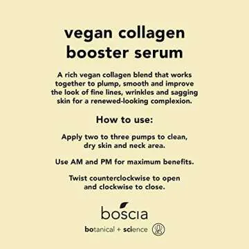 Boscia Vegan Collagen Booster Serum - Anti-Aging, Natural & Clean Skin Care