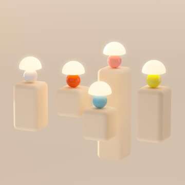 DAWNWAKE Unique Dimmable Mushroom Table Lamp