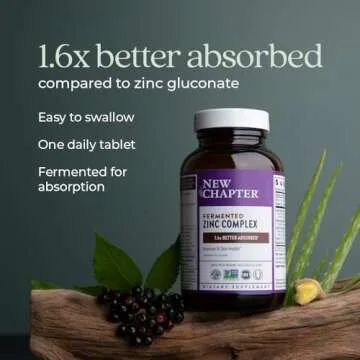 New Chapter Zinc Supplement for Immune Support & Skin Health