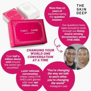 {THE AND} Dating Edition - 199 Thoughtful Conversation Cards for Dating Couples - Questions to Get to Know Your New Person & Create Connections - Fun Date Night Card Game for Adults by The Skin Deep