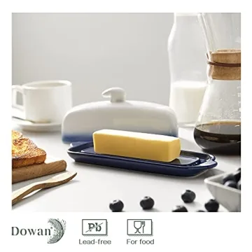 DOWAN Funny Butter Dish with Cute Bear Handle