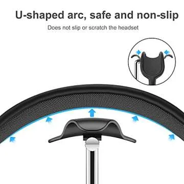 Durable Headphone Stand Aluminum for All Headphones