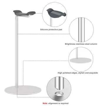 Durable Headphone Stand Aluminum for All Headphones