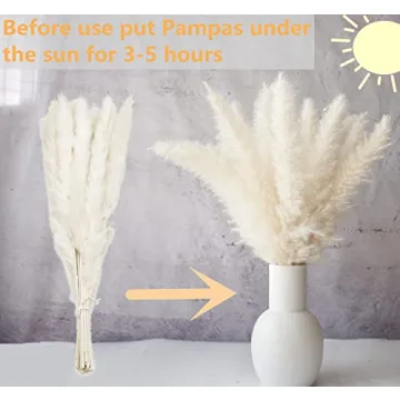 110 PCS Dried Pampas Grass Bouquet for Home & Celebrations