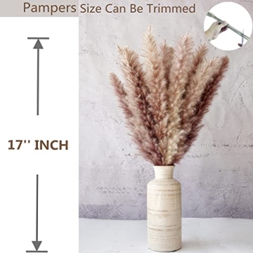110 PCS Dried Pampas Grass Bouquet for Home & Celebrations