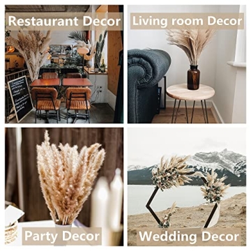 110 PCS Dried Pampas Grass Bouquet for Home & Celebrations