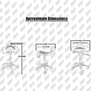 Ergonomic Saddle Stool | Adjustable Office Chair for Comfort