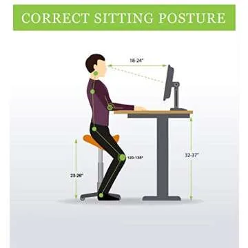 Ergonomic Saddle Stool | Adjustable Office Chair for Comfort