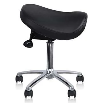Ergonomic Saddle Stool | Adjustable Office Chair for Comfort