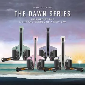 MAXPRO: Portable Smart Cable Gym | As Seen on Shark Tank | All-in-One Portable Workout Machine with Bluetooth & Free APP | Cardio, Strength, Stretching | 5-300lbs Resistance | Power Me Pink