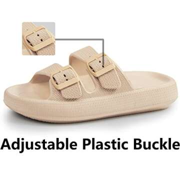 Weweya Soft Foam Slides Sandals for Indoor Outdoor Use