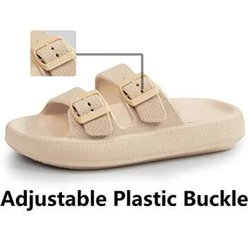 Weweya Soft Foam Slides Sandals for Indoor Outdoor Use