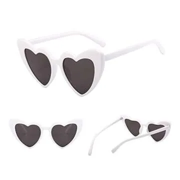 Stylish ZYApril Heart Shaped Sunglasses for Women