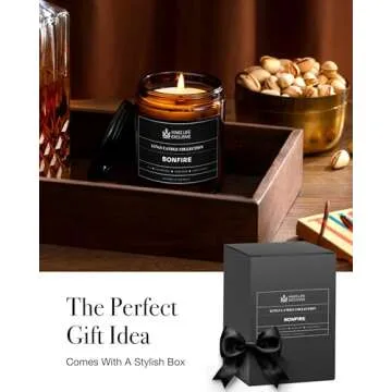 Scented Candles for Men with Mahogany & Teakwood Aroma