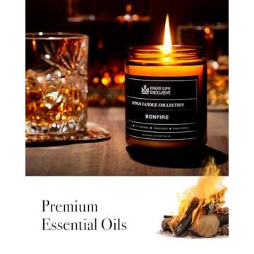 Scented Candles for Men with Mahogany & Teakwood Aroma