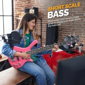 GLARRY 4 String Electric Bass Guitar Beginner Kit