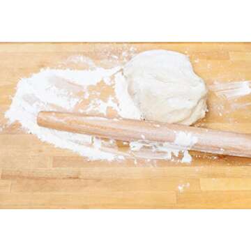 Makerstep Wooden Rolling Pin - Perfect for All Bakers