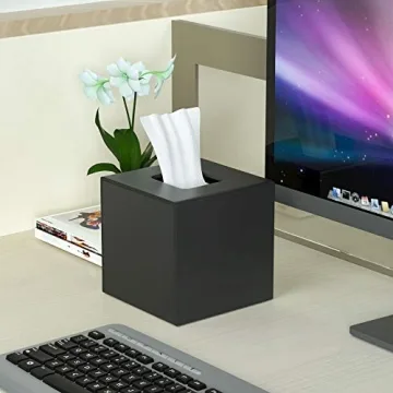 HIIMIEI Acrylic Tissue Box Cover for Home Office Decor