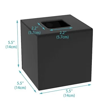 HIIMIEI Acrylic Tissue Box Cover for Home Office Decor