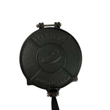 Heavy-Gauge Manual Reastaurant Cast Iron Flour Corn Tortilla Press Maker by Smart Cook